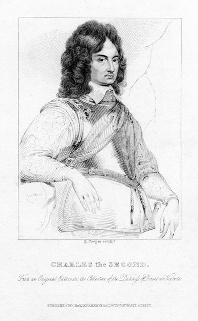 Karel II., král Anglie, Skotska a Irska, 19. století. od R. Cooper