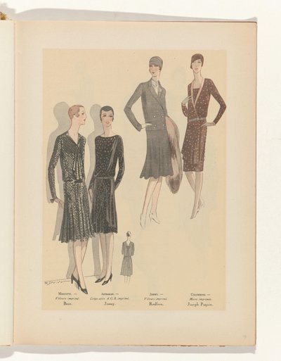 Umění - Vkus - Krása, Letáky ženské elegance, listopad 1928, č. 99, 9. ročník, str. 19 od R. Drivon