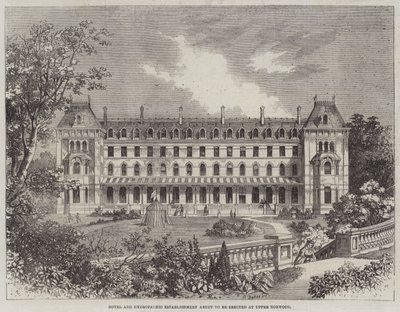 Hotel and Hydropathic Establishment se chystá postavit v Upper Norwood od R. Dudley