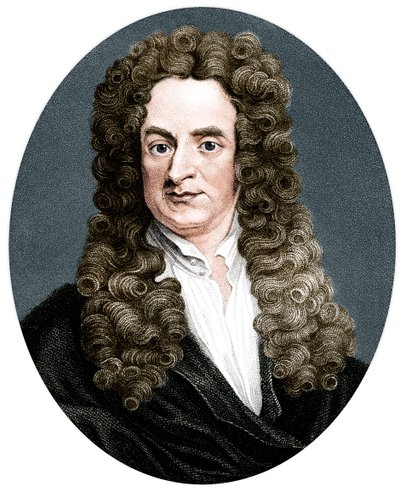 Isaac Newton , anglický matematik, astronom a fyzik, 1818 od R. Page