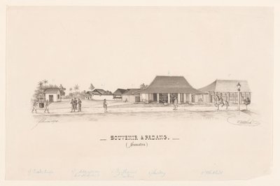 Vzpomínka v Padangu. (Sumatra) (název na objektu) od R. Walthert (signed by artist)