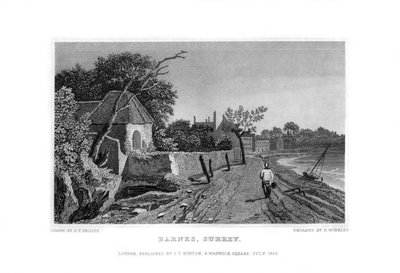 Barnes, Surrey, 1830. od R. Winkles