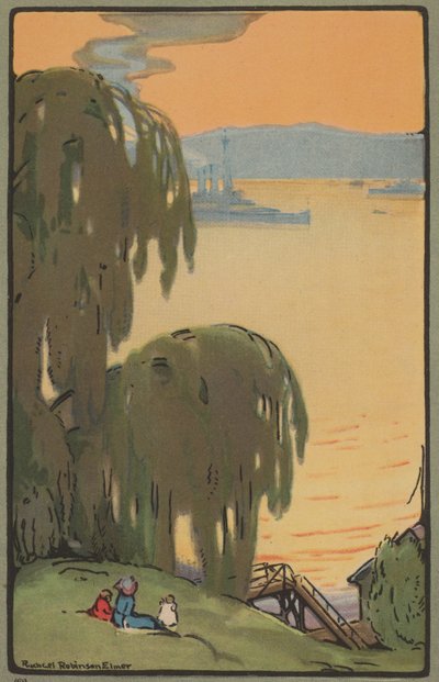 Hudson z Riverside Drive, 1914. od Rachael Robinson Elmer