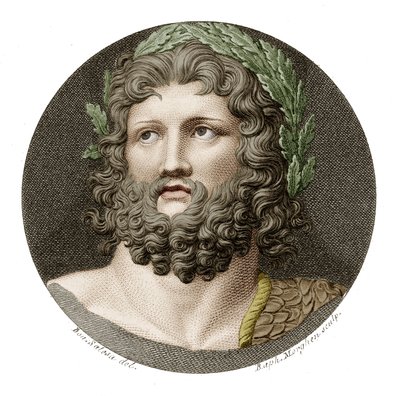 Zeus (barevná rytina) od Raffaello Sanzio Morghen