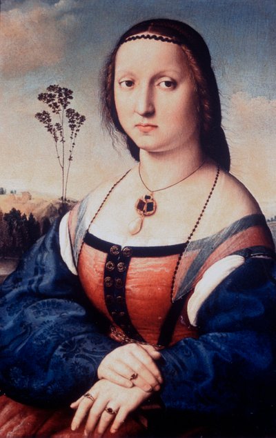 Portrét Maddaleny Doni, 1506 od Raffaello Sanzio Raphael