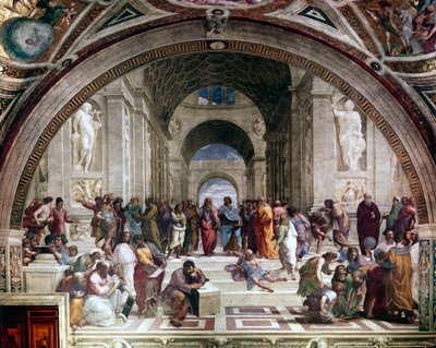 Škola v Aténách, c1510 od Raffaello Sanzio Raphael