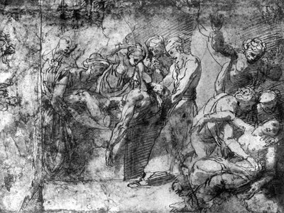 Study for an Entombment, připisovaná Raphaelovi, 1913. od Raffaello Sanzio Raphael