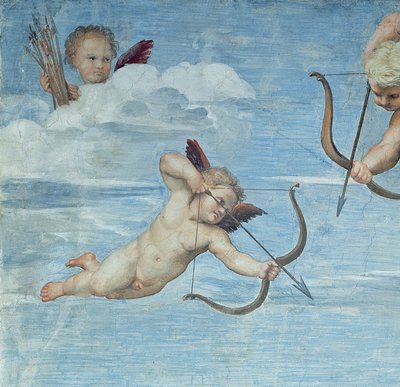Triumph of Galatea, 1512-14 (freska) (detail 56473) od Raffaello Sanzio Raphael