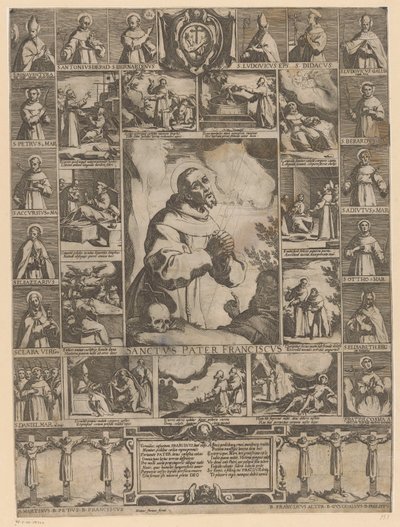Život svatého Františka z Assisi od Raffaello Schiaminossi (possibly)