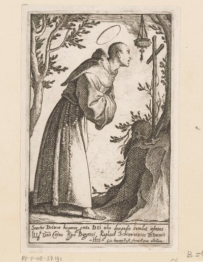 Heilige Didacus van Alcalá od Raffaello Schiaminossi