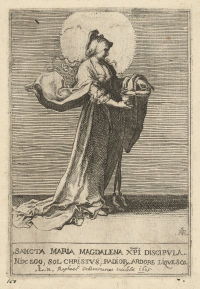 Svatá Máří Magdalena od Raffaello Schiaminossi, after Lucas van Leyden