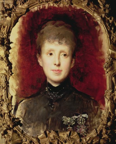 Marie Christine Habsburská, 1887 od Raimundo de Madrazo y Garreta