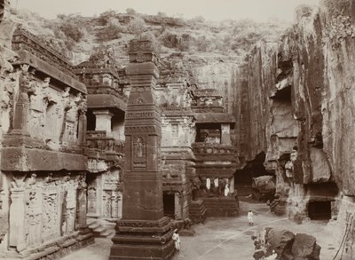 Chrám Khalias Rock-Hewn, Ellora od Raja Deen Dayal