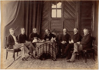 Lord Dufferin a Nejvyšší rada indické vlády od Raja Deen Dayal