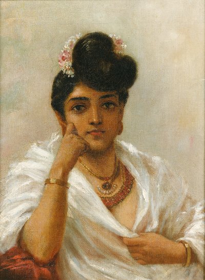 Malabarská krása od Raja Ravi Varma