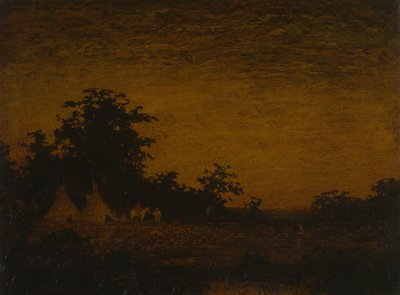 Indiánský tábor od Ralph Albert Blakelock