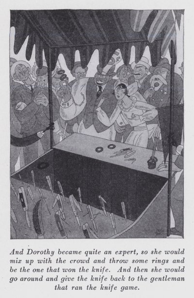 Ilustrace k filmu "Ale pánové si berou brunety" od Anity Loos (litho) od Ralph Barton