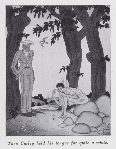 Ilustrace k filmu "Ale pánové si berou brunety" od Anity Loos (litho) od Ralph Barton