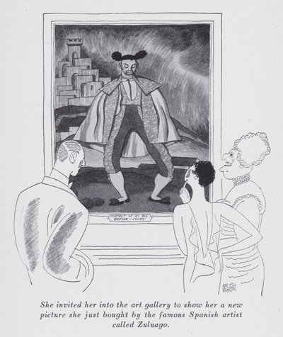 Ilustrace k filmu "Ale pánové si berou brunety" od Anity Loos (litho) od Ralph Barton