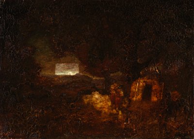 Stavitelé kánoí, po roce 1879. od Ralph Albert Blakelock