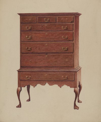Raný americký highboy od Ralph Boyer