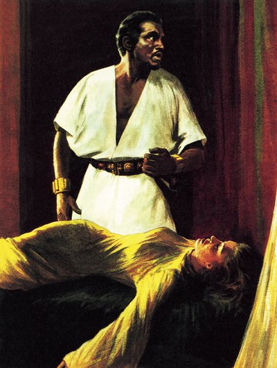 Sir Laurence Olivier na jevišti v inscenaci Shakespearova Othella v Národním divadle. od Ralph Bruce