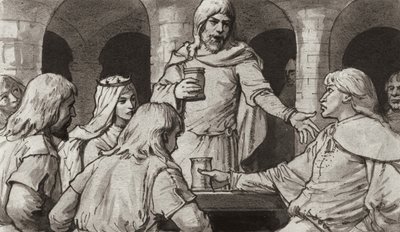 Walteoff zlákán ke zradě (kvaš na papíře) od Ralph Bruce