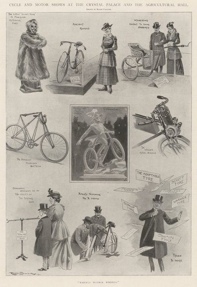 Cyklistické a autosalony v Crystal Palace a Agricultural Hall od Ralph Cleaver
