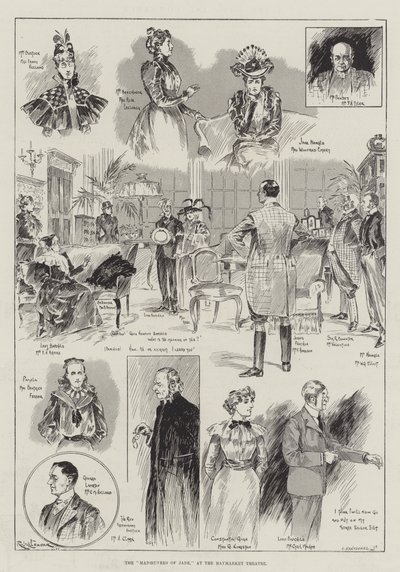 Manévry Jane v divadle Haymarket od Ralph Cleaver