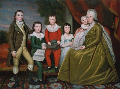 Paní Noah Smith a její děti, 1798. od Ralph Earl