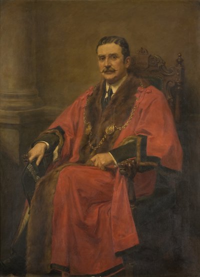 Portrét konšela Johna Roberta Lawsona, J.P. od Ralph Hedley