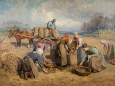 Sběrači brambor, Northumberland, 1903 od Ralph Hedley