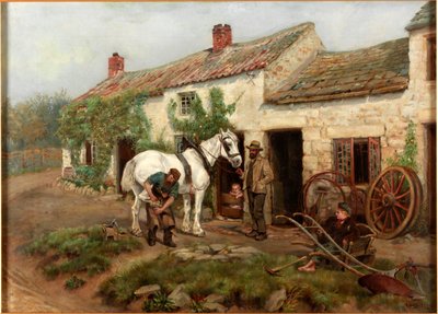 Kovárna, Hexham Bridge End, 1885 od Ralph Hedley