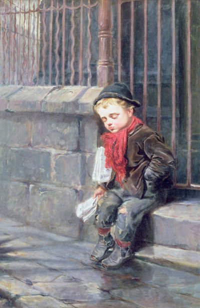 The News Boy od Ralph Hedley