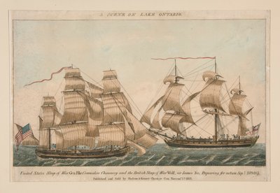 Scéna na jezeře Ontario (Sloop Pike and Wolf) od Ralph Rawdon