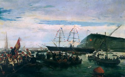Katalánští dobrovolníci nastupují do války na Kubě v roce 1870 od Ramón Padró y Pedret