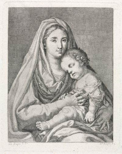 Madonna a dítě po Franciscu Bayeu y Subias. od Ramon Bayeu y Subias