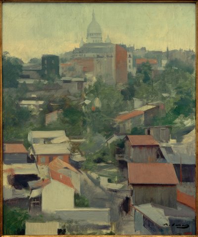 Sacré-Coeur, Montmartre od Ramon Casas i Carbo