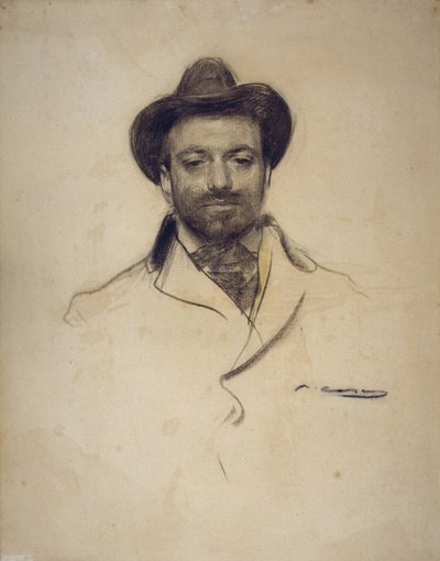 Portrét Josepa Maria Serta 1874-1945 od Ramon Casas i Carbo