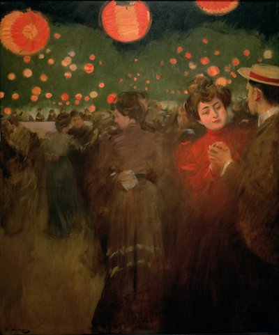 The Open-Air Party, cca 1901-02 (olej na plátně) od Ramon Casas i Carbo