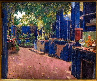 Der blaue Patio von Ramon and Rusinol Santiago (1861-1932) Casas