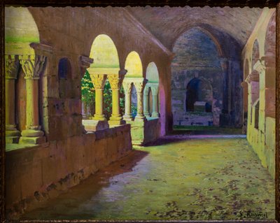 Der Kreuzgang von San Benet de Bages von Ramon and Rusinol Santiago (1861-1932) Casas