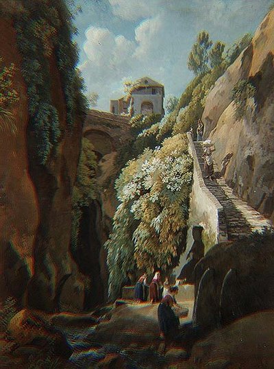 Capri (akvarel) od Ramsay Richard Reinagle