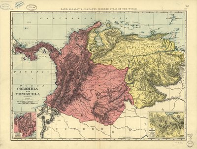 Kolumbie a Venezuela. LOC 2003627059 od Rand McNally and Company