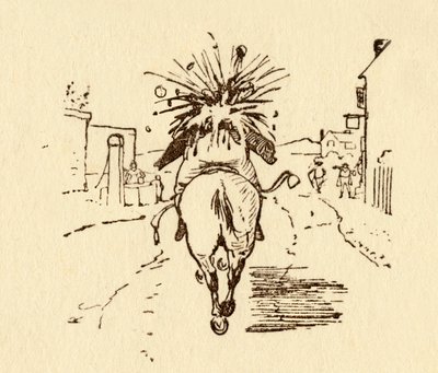 John Gilpins víno láhve explodují, 1878, C1918. od Randolph Caldecott