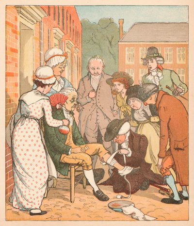 Sousedé oblékají dobrého muže z Islingtons, c1879. od Randolph Caldecott