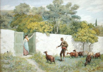 Scéna v Montone - Pastýř koz od Randolph Caldecott