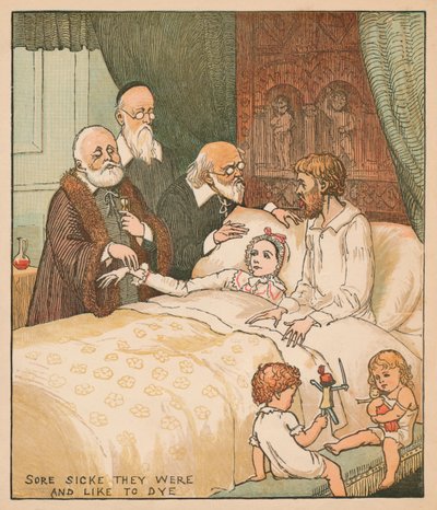 Sore Scke They Were and Like To Dye, c1878. od Randolph Caldecott