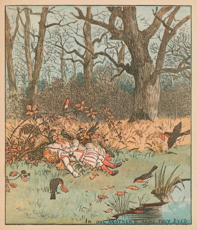 The Babes in the Wood, c1878. od Randolph Caldecott