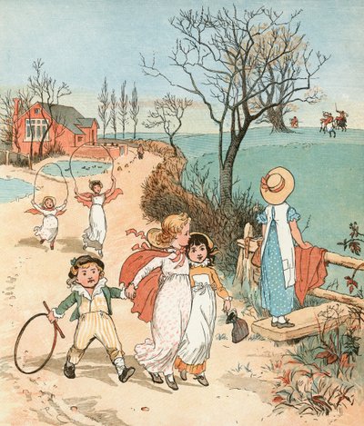 Lov (barevná litografie) od Randolph Caldecott